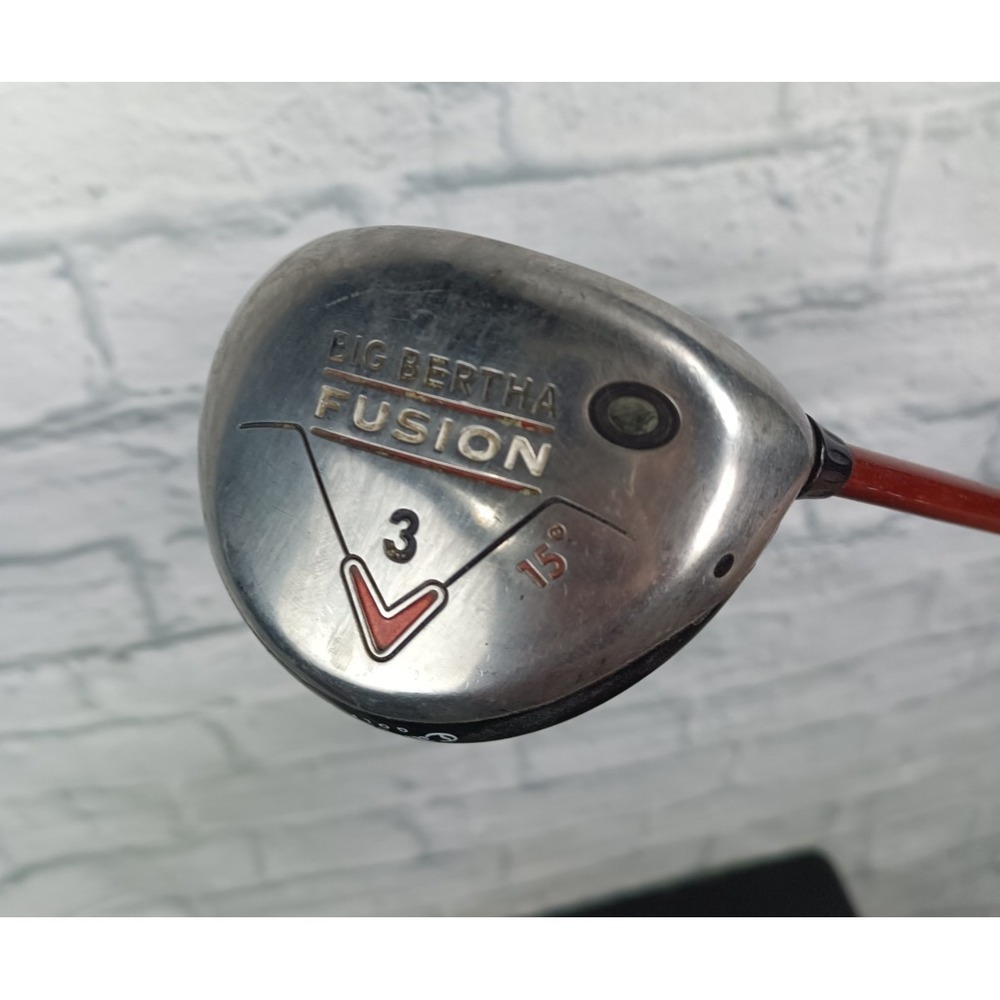 Callaway Big Bertha Fusion 3 Wood 15 Degree Aldila NVS 55-R 350 Golf Club